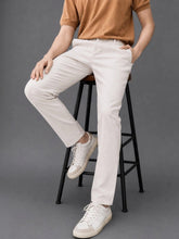 GENIPS Men's Relaxed Fit Cotton Trousers - Mid-Rise 4 Pocket Casual Pants