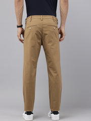 Brown Caribbean Slim Fit Cotton Trousers – 5-Pocket Classic Style