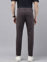 Charcoal Caribbean Slim Fit Cotton Trousers – 5-Pocket Classic Style