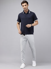 Sky Blue Caribbean Slim Fit Cotton Trousers – 5-Pocket Classic Style