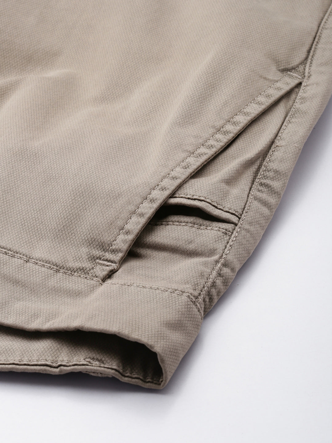 Men's Rust Solid Cotton Slim Fit Casual 5 Pockets Trouser