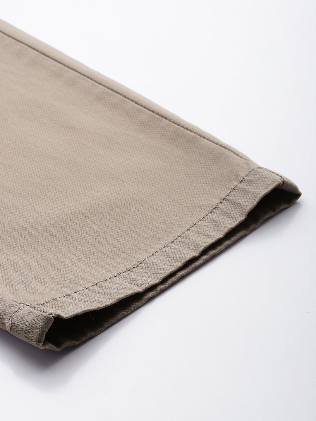 Men's Rust Solid Cotton Slim Fit Casual 5 Pockets Trouser