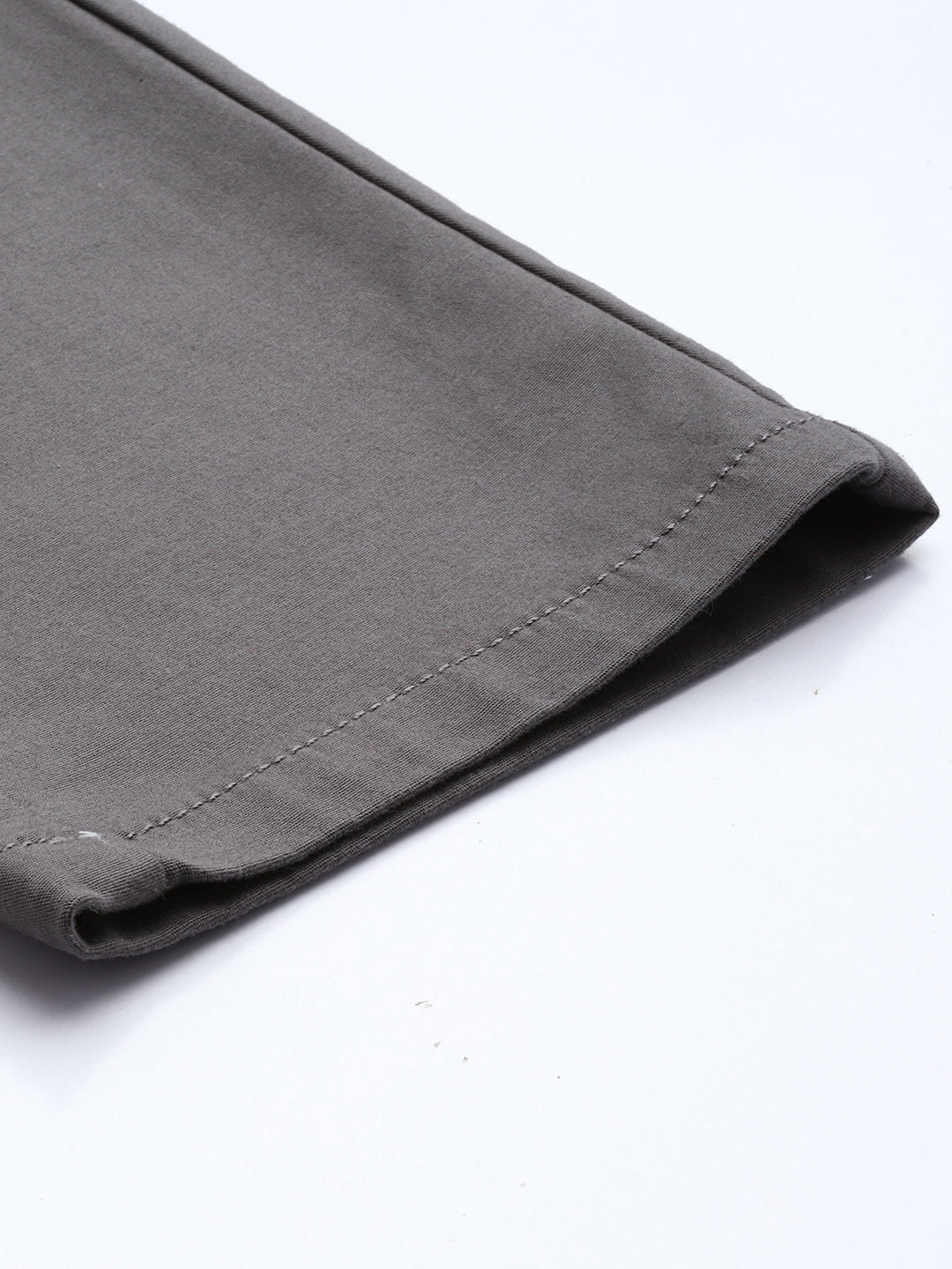 Men's Grey Cotton Caribbean Slim Fit Solid 5 Pocket Cross Pocket Trouser