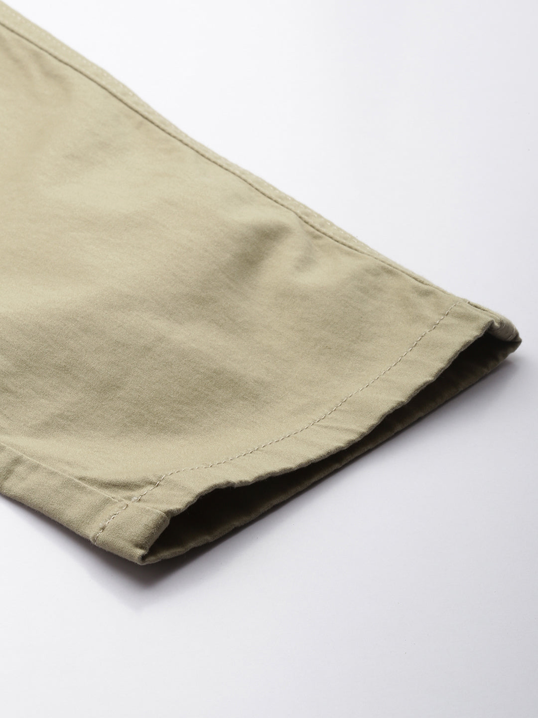Men's Mint Solid Cotton 7 Pockets Cargo Trouser