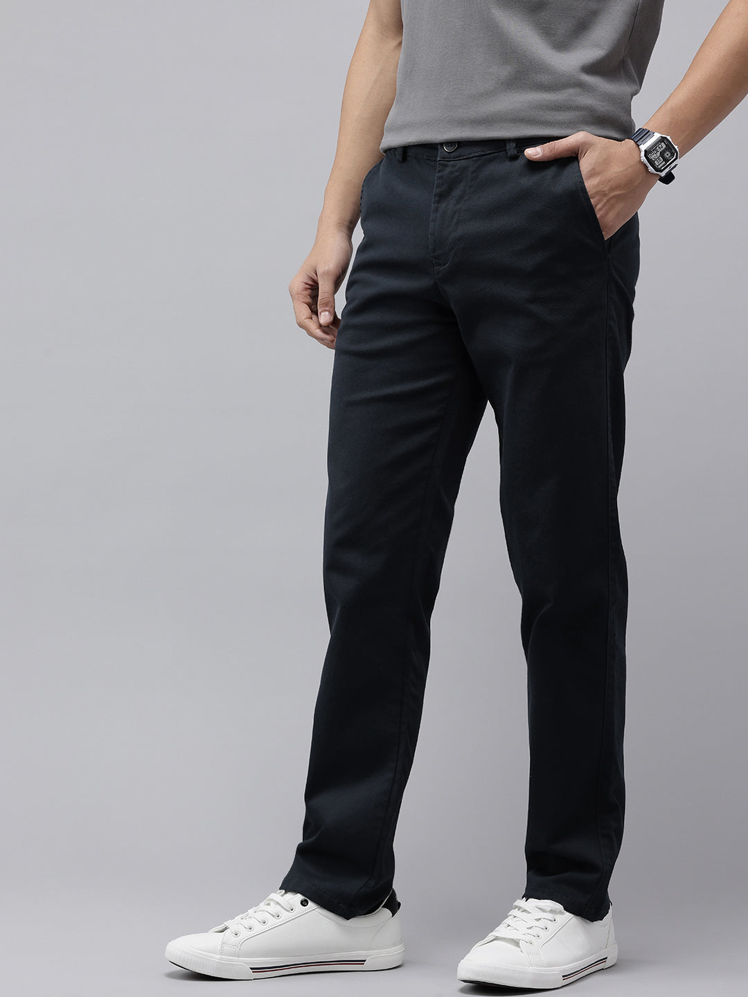 Genips Men’s Cotton Relaxed Fit Trouser