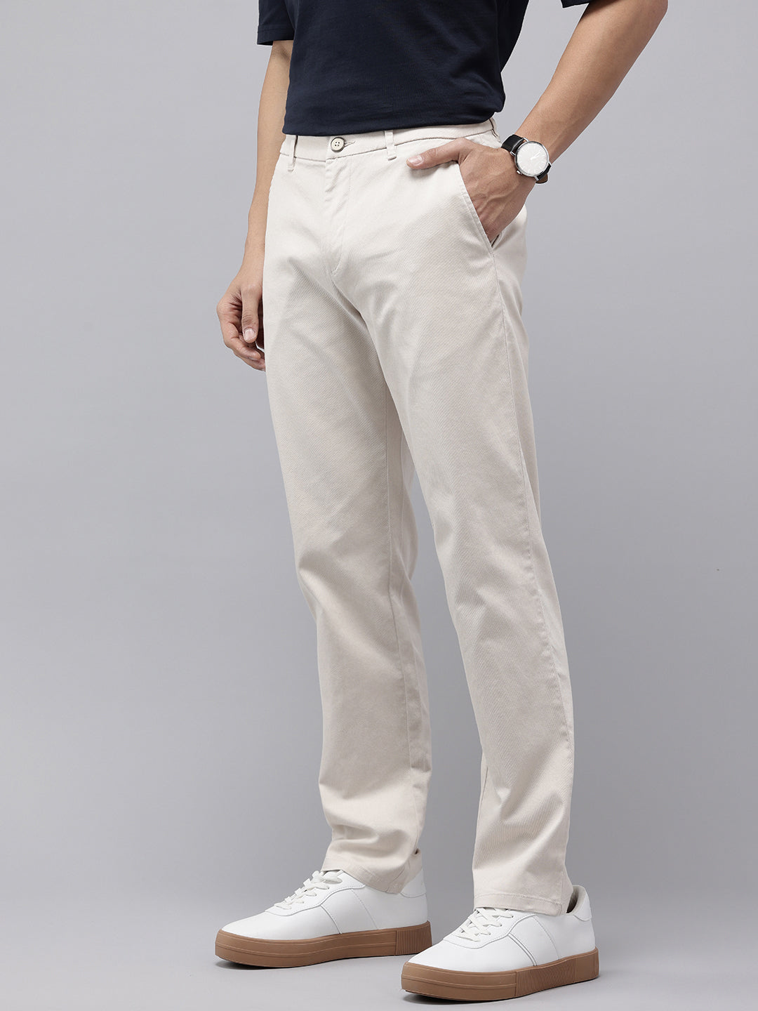 Mens Cotton Relaxed Fit Trouser