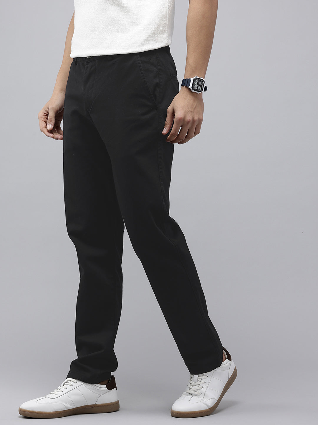 Genips Men’s Cotton Relaxed Fit Trouser