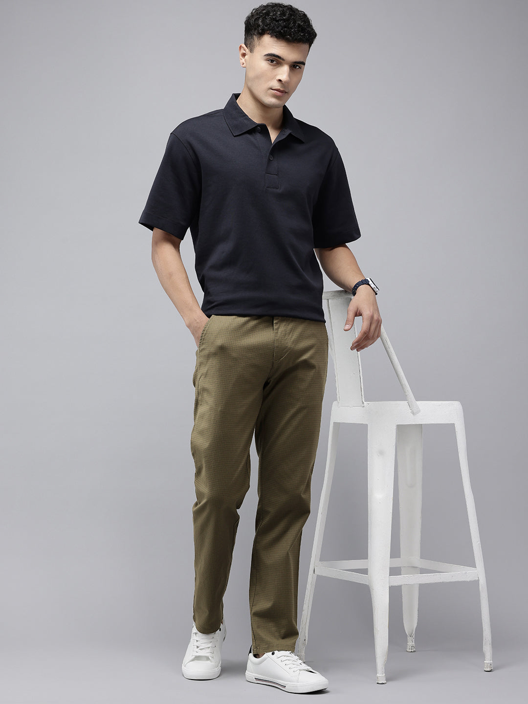 Mens Cotton Relaxed Fit Trouser- 4 Pocket Style