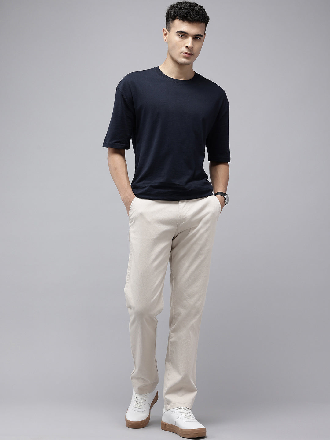 Mens Cotton Relaxed Fit Trouser