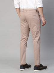 Genips Men's Onion Cotton Stretch Caribbean Slim Fit Solid Trousers
